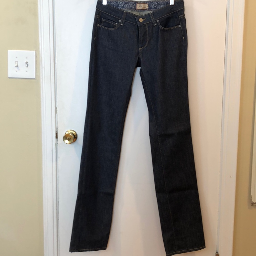 Paige Melrose dark blue wash jeans